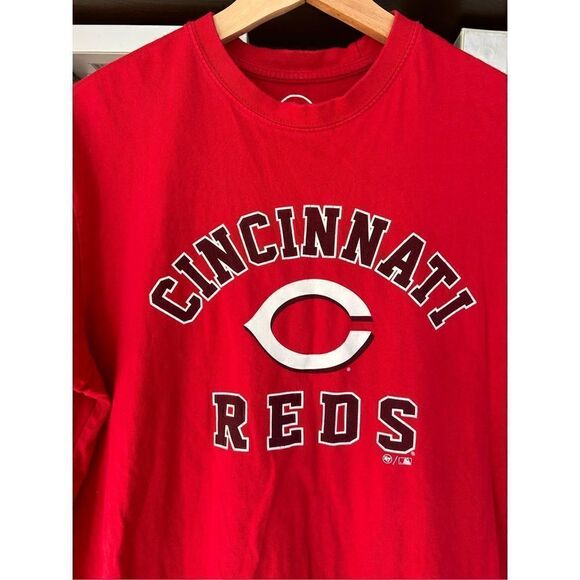 🐿️ ‘47 Cincinnati Reds Baseball Red Short Sleeve T-Shirt Small - Picture 3 of 6